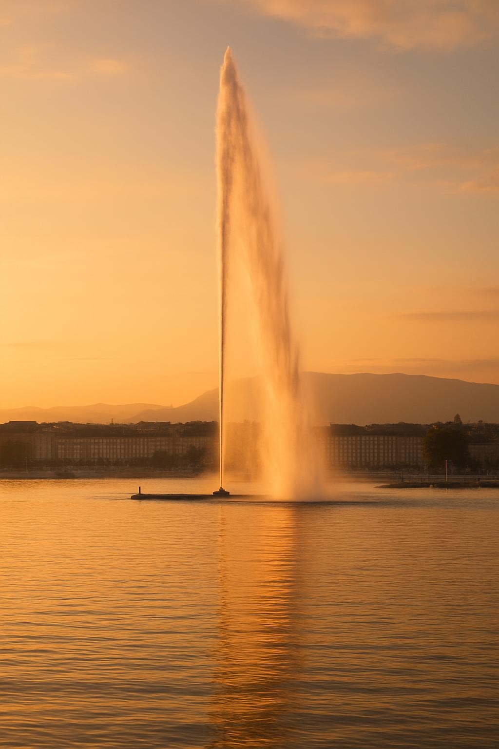 Jet d'Eau - Lake Geneva water fountain